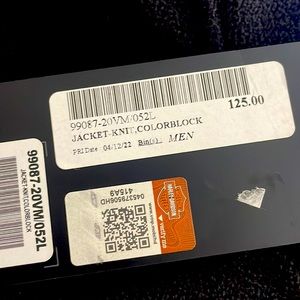 Men’s 5X fleece zip up jacket .